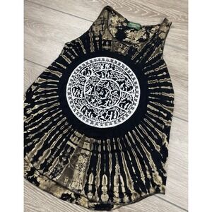 Kathmandu Women's Sleeveless Bohemian Mandala Design Top Tie Dye M/L